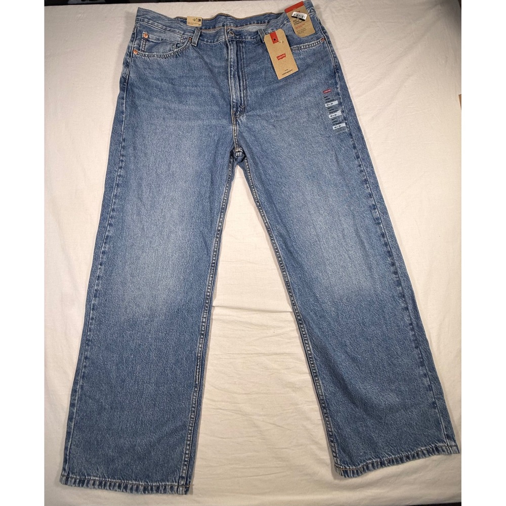 Levi's 565 Loose Straight Mens 38x30 Blue Jeans NEW Lightweight Denim